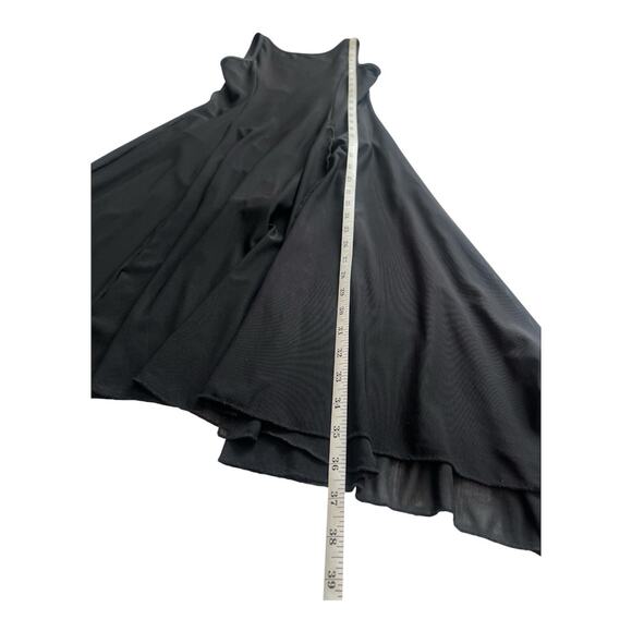 Move Dance Asymmetrical Dress Womens Small Black High Neck Slit Leotard Lyrical - Picture 7 of 9